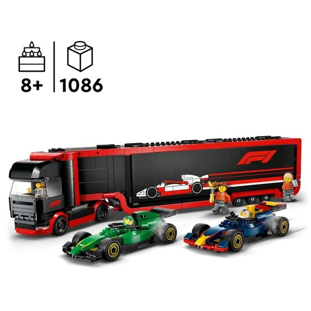 LEGO City - F1 Transporter mit RB20 & AMR24 F1 Rennautos (60445)