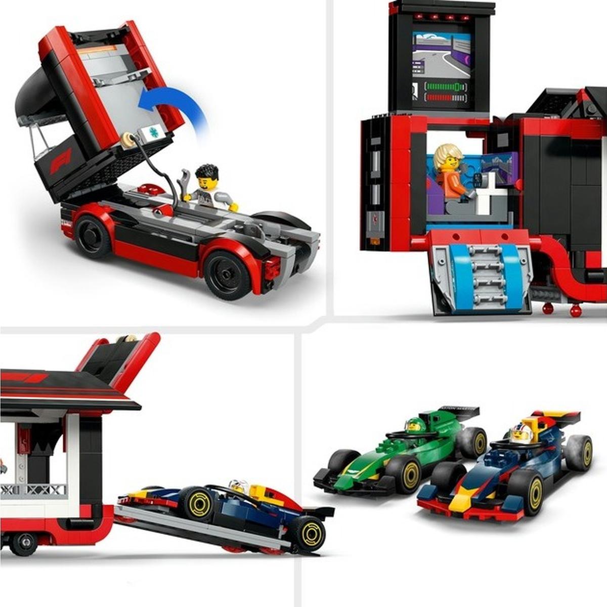 LEGO City - F1 Transporter mit RB20 & AMR24 F1 Rennautos (60445)
