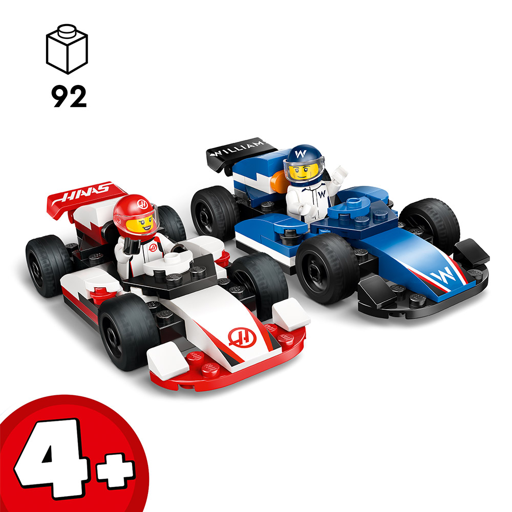 LEGO City - F1 Williams Racing und Haas F1 Rennautos (60464)