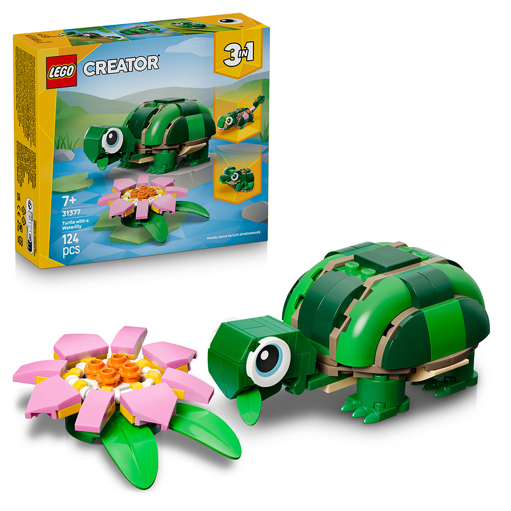 LEGO Creator 3-in-1 Die Schildkröte und die Seerosenblüte (31377)