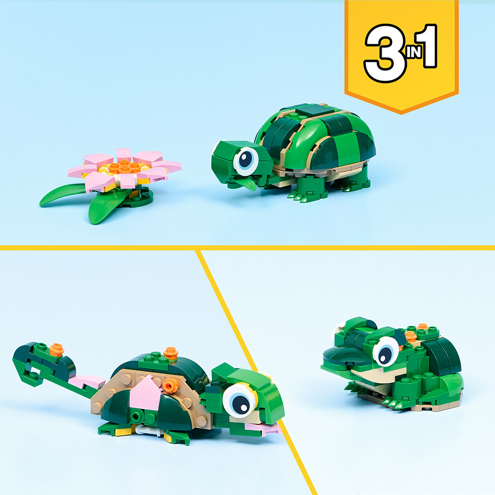 LEGO Creator 3-in-1 Die Schildkröte und die Seerosenblüte (31377)
