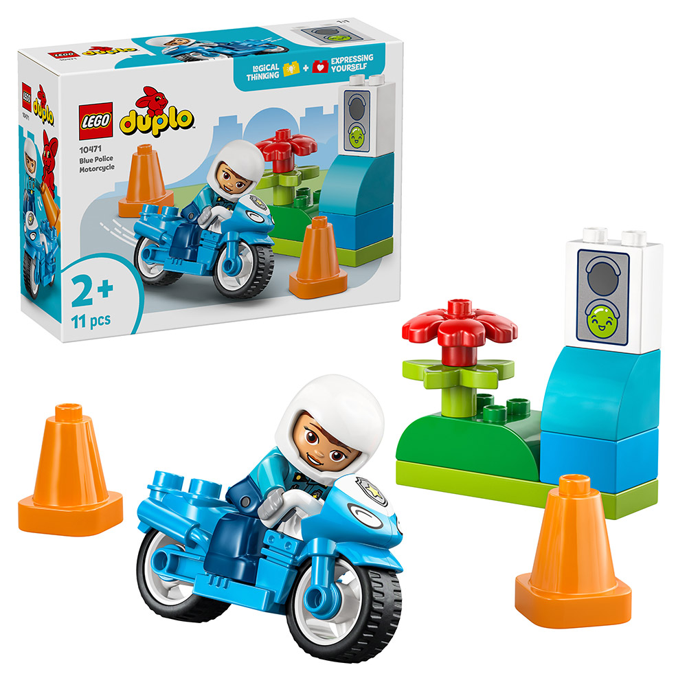 LEGO DUPLO Blaues Polizeimotorrad (10471)