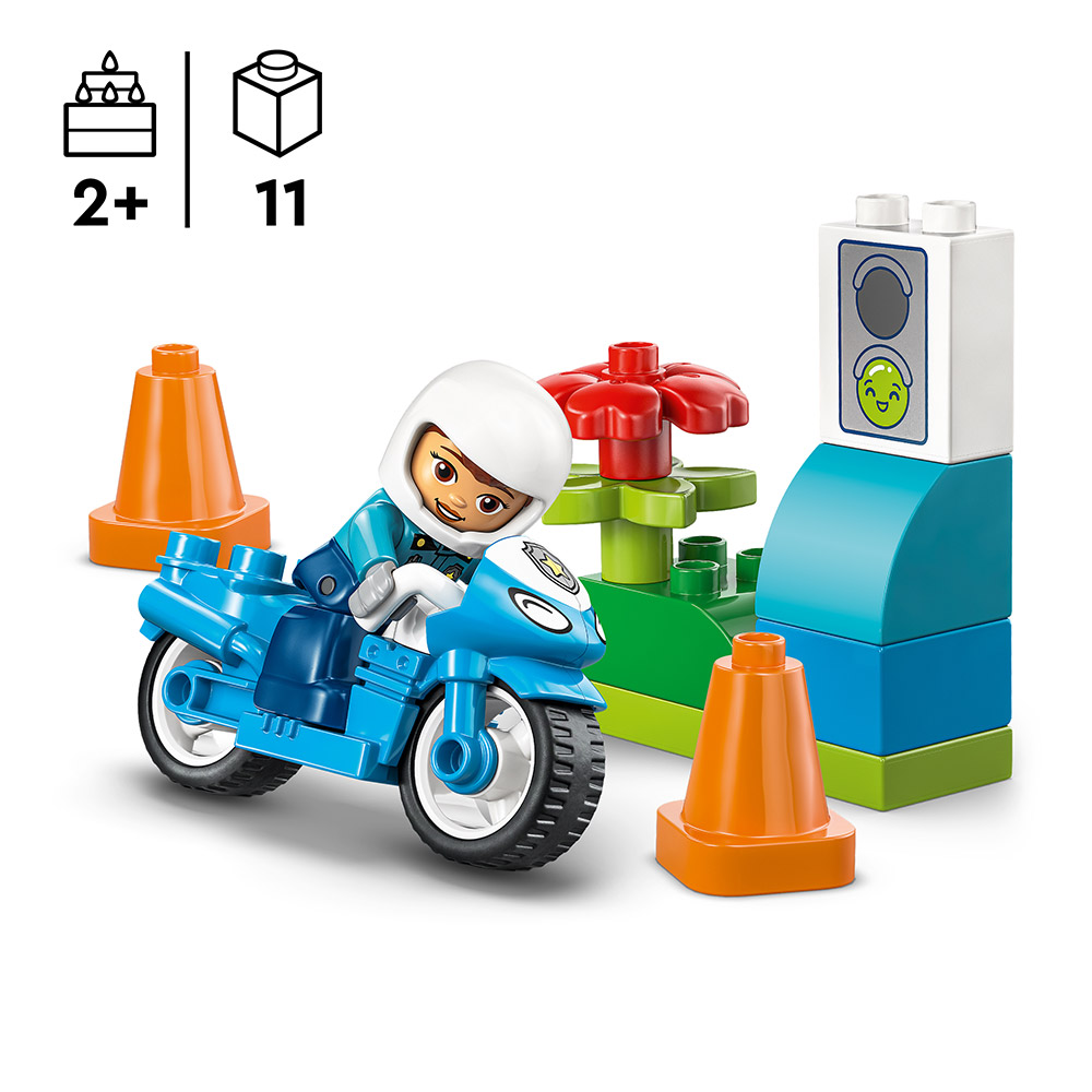 LEGO DUPLO Blaues Polizeimotorrad (10471)