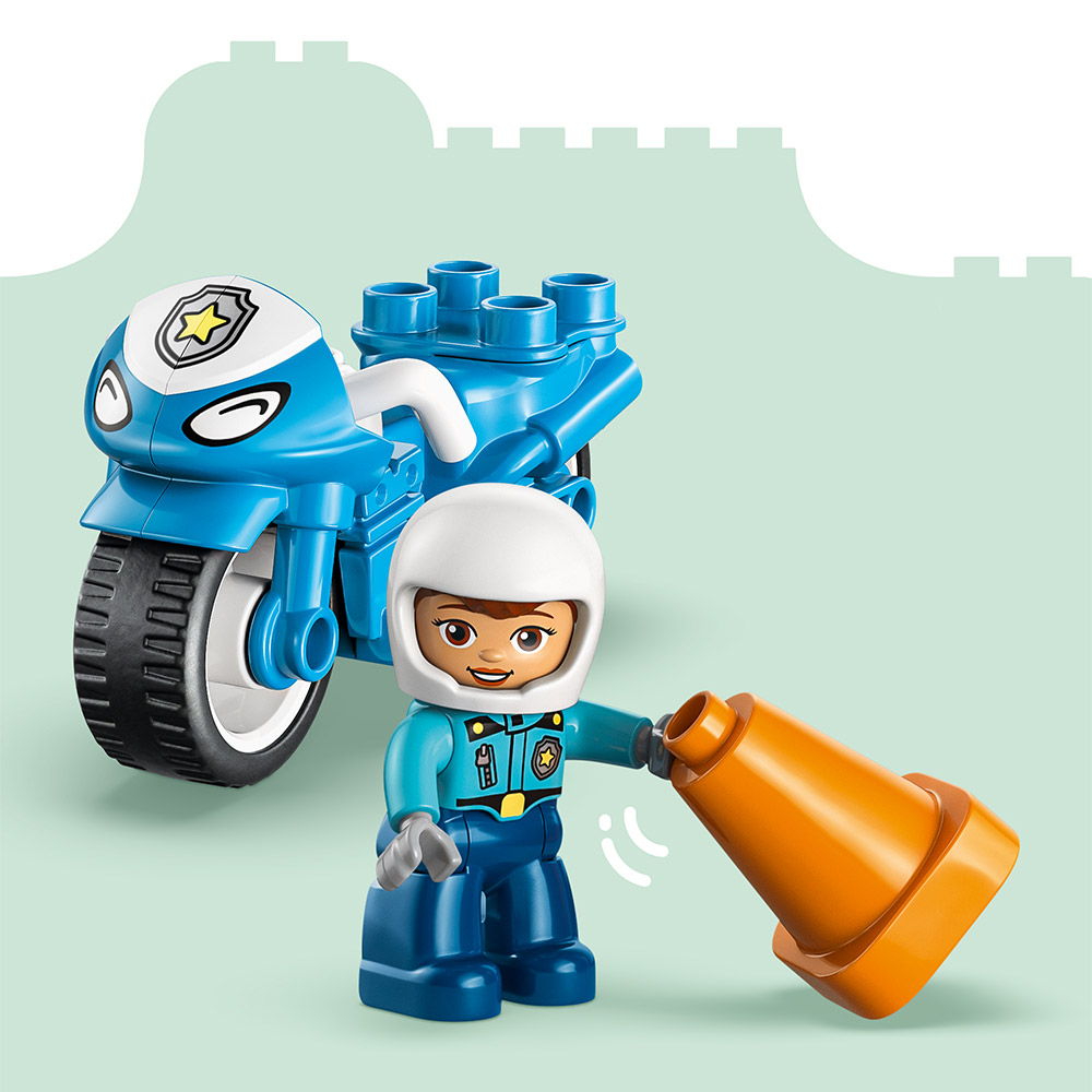 LEGO DUPLO Blaues Polizeimotorrad (10471)