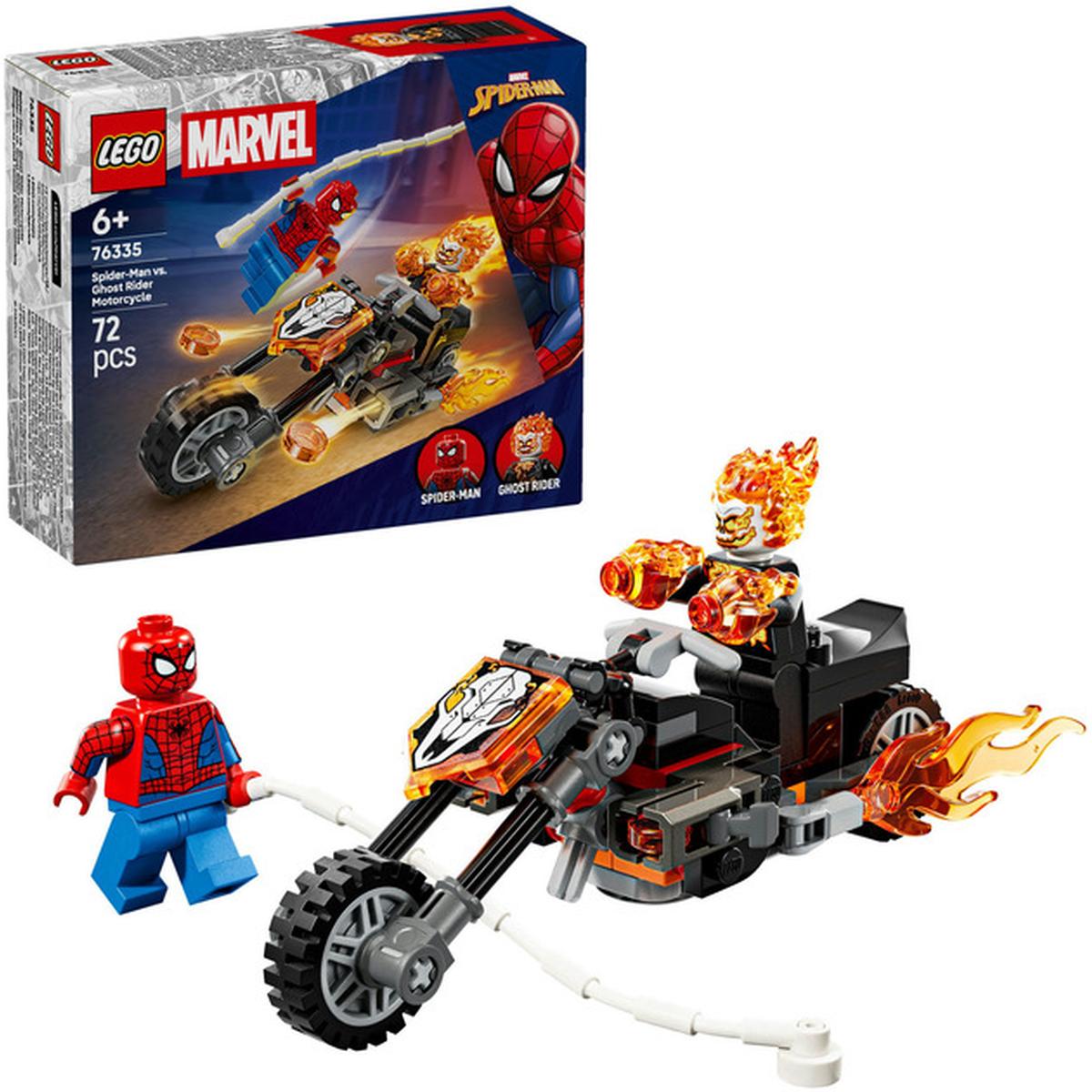LEGO Marvel Spider-Man vs. Ghost Rider auf seinem Motorrad (76335)