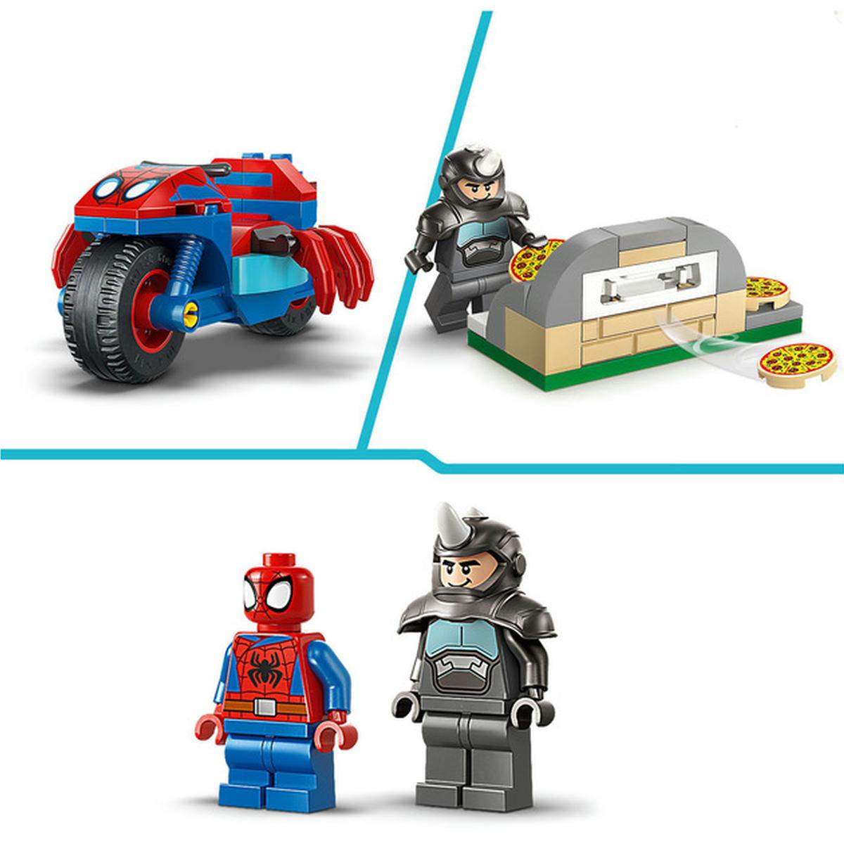 LEGO Marvel Spidey auf Motorrad vs. Rhino (11206)
