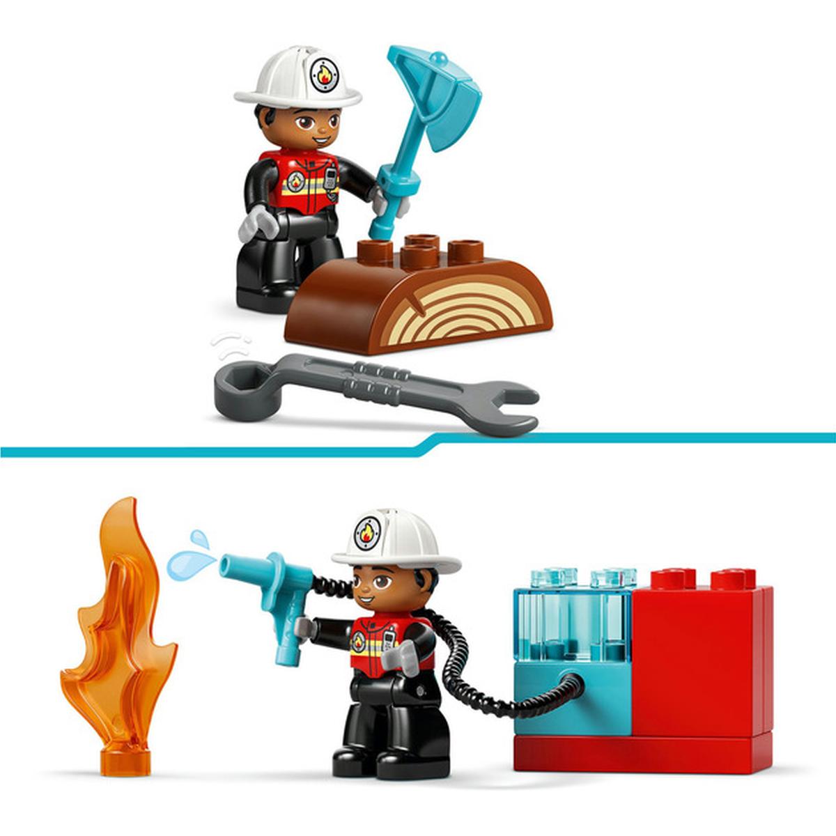 LEGO DUPLO - Löschauto mit Schlauch und Feuerwehrmann (10473)
