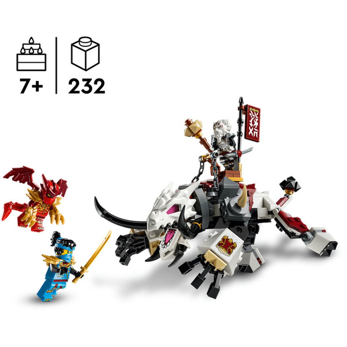 LEGO NINJAGO - Zilvar auf seinem Drachentier Grimtak (71863)