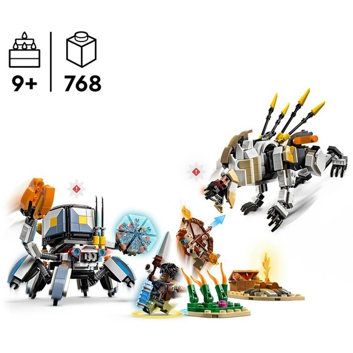 LEGO Horizon Adventures - Aloy und Varl vs. Panzerwanderer und Sägezahn (77037)