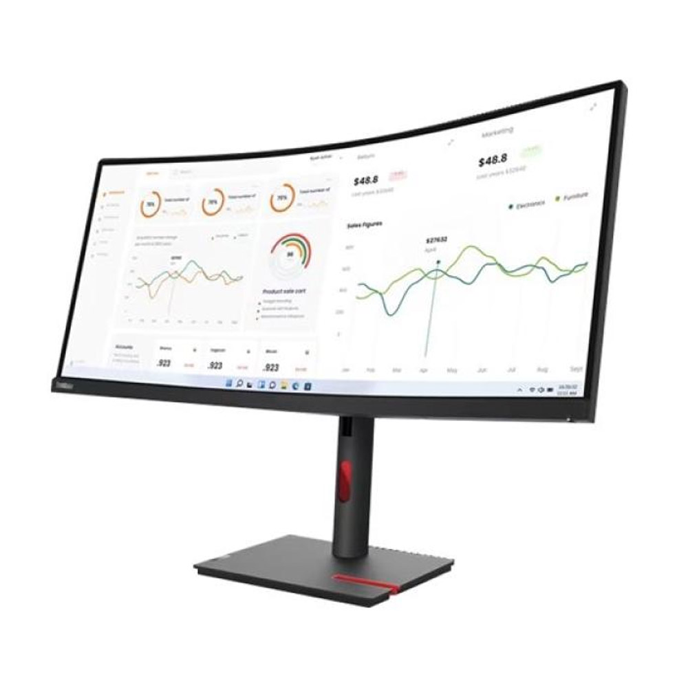 Lenovo ThinkVision T34w-30 86,4cm (34 Zoll) Curved-LED-Monitor