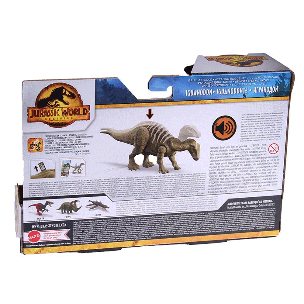 Mattel Jurassic World Roar Strikers Iguanodon (HDX41)