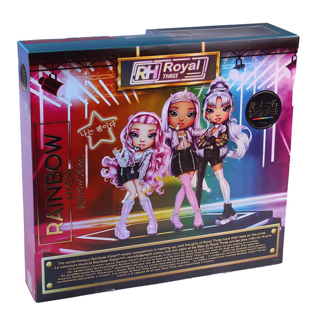 MGA Entertainment Rainbow High Rainbow Vision Royal Three -Tiara Song  (578420EUC)