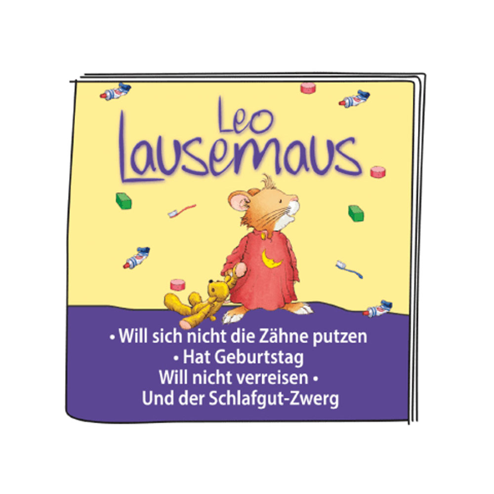 Tonies Leo Lausemaus - Will sich nicht die Zähne putzen + Hat Geburtstag + Will nicht verreisen