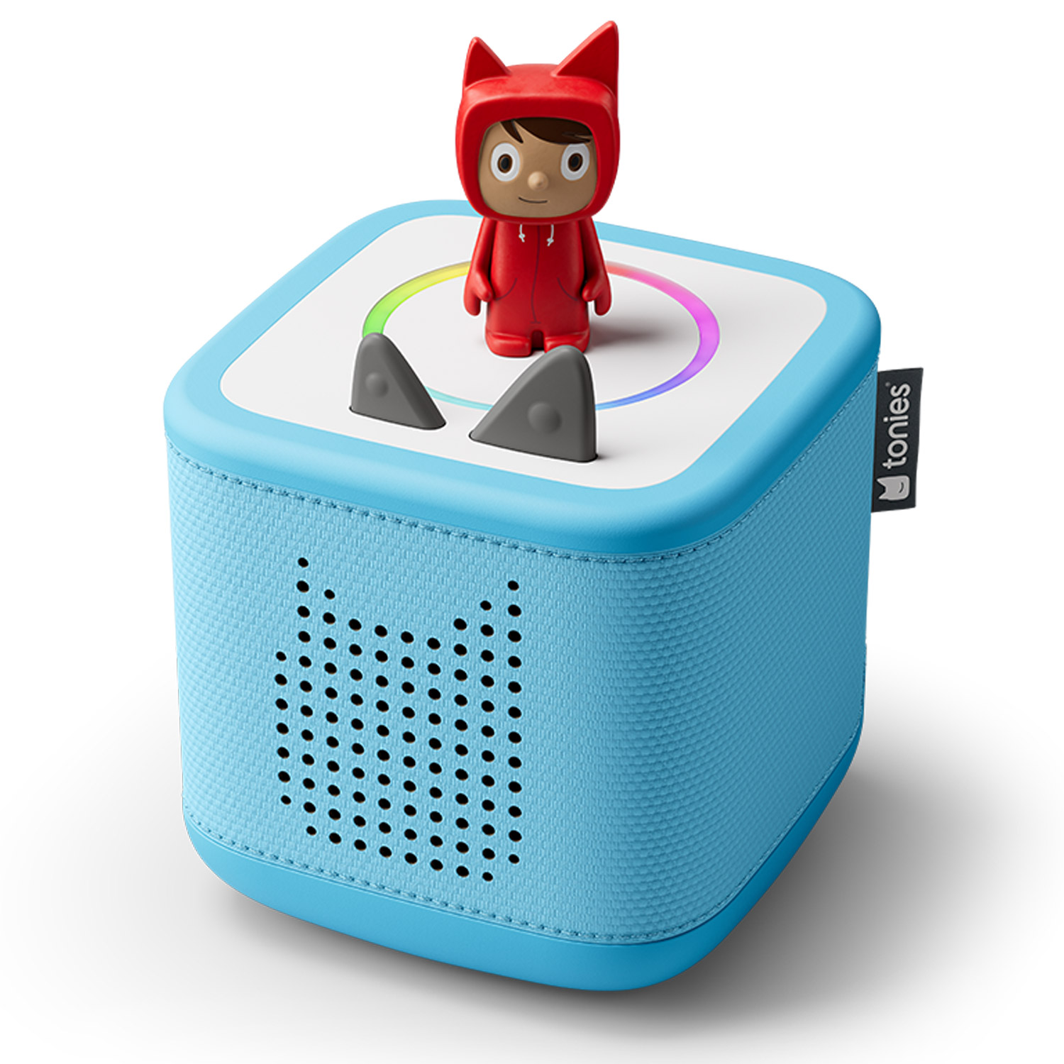 Tonies Toniebox 2 Himmelblau Starter Set Kreativ-Tonie Rot