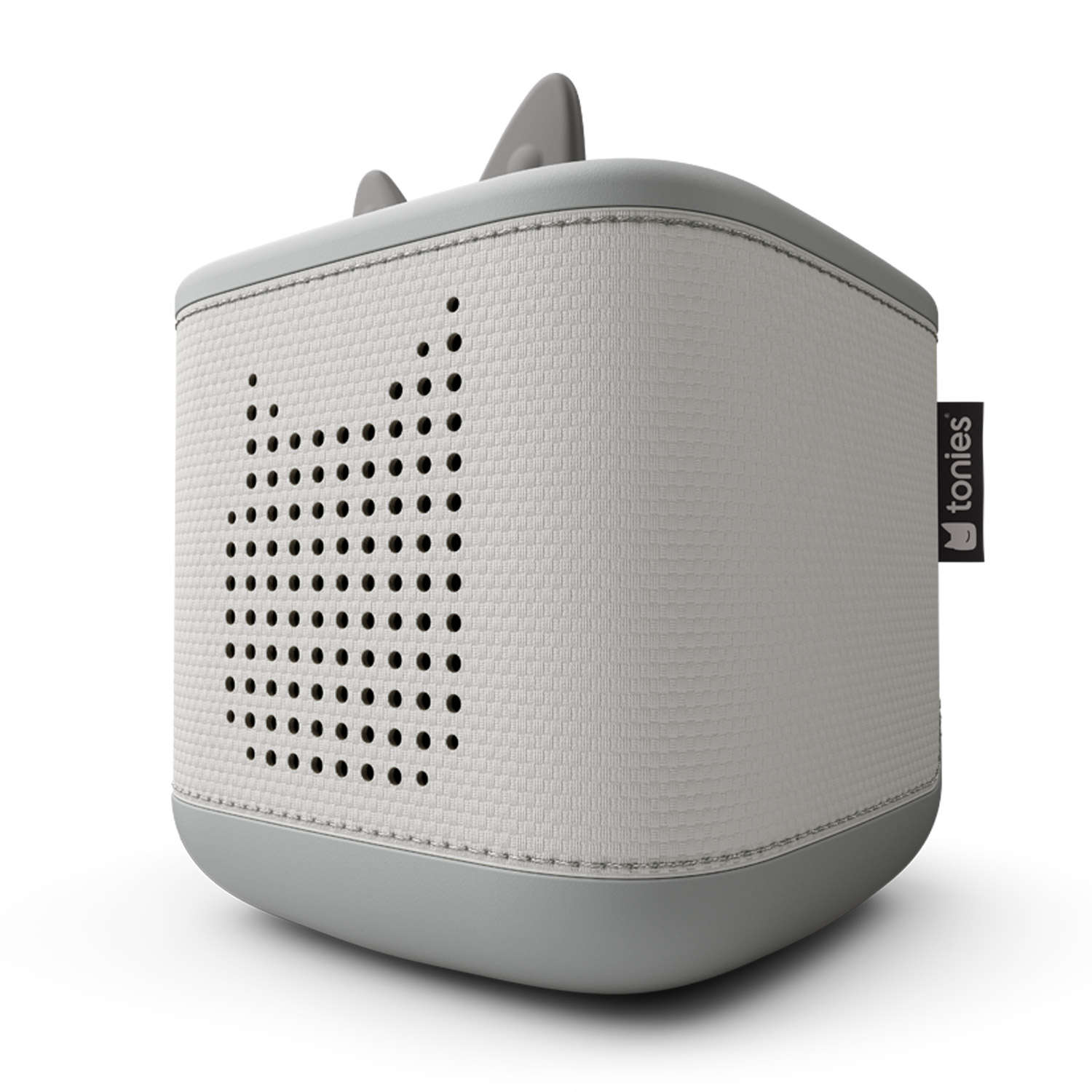 Tonies Toniebox 2 Mondgrau Starter Set Kreativ-Tonie Rot