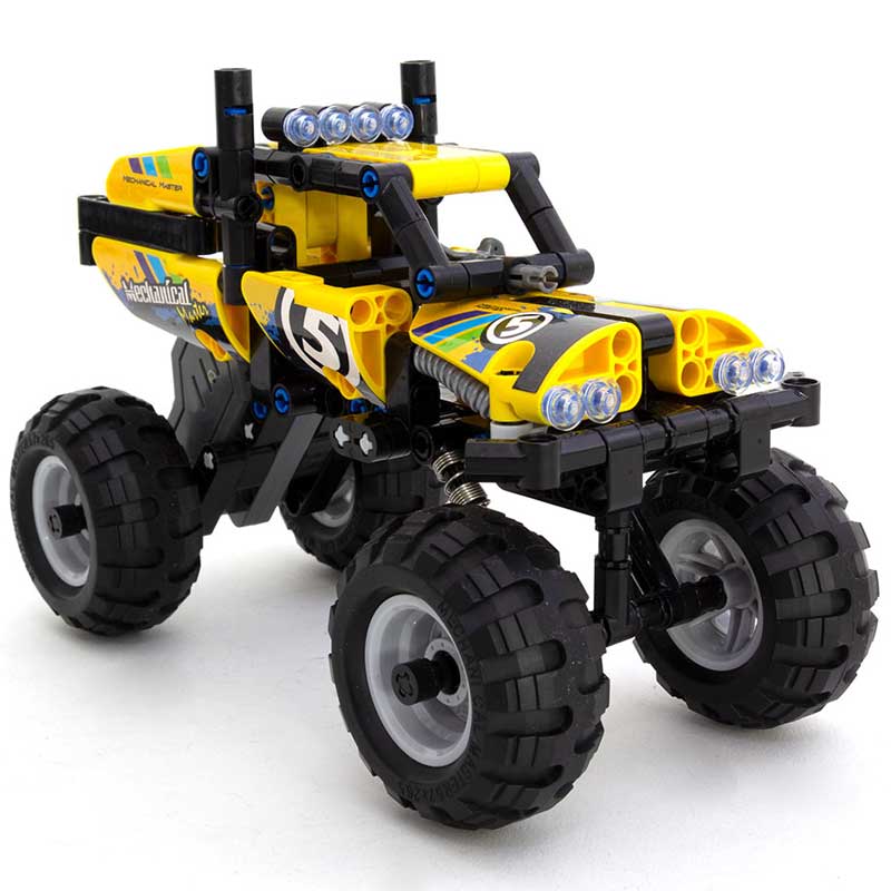 Teknotoys Active Bricks Pullback Off-Road gelb