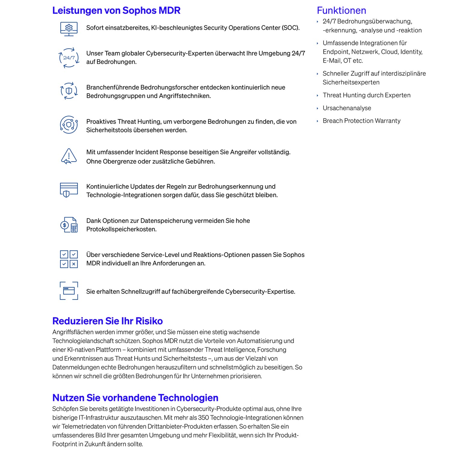 Sophos Central Managed Detection and Response Complete Server - 1-9 servers - 12 Monate