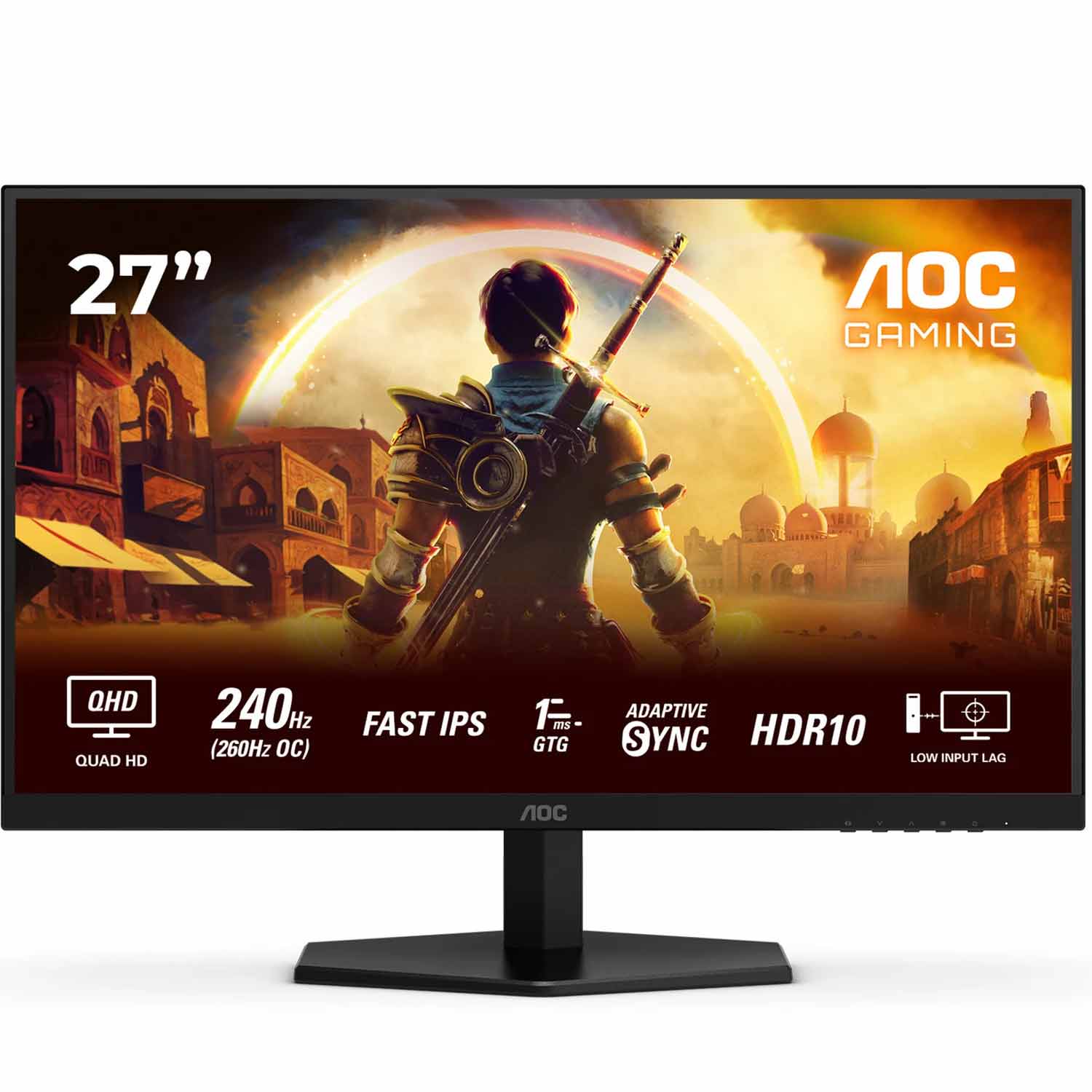 AOC Gaming Q27G42ZE 68,6 cm (27 Zoll) Gaming-Monitor schwarz/rot