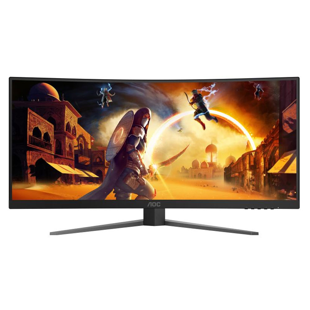 AOC CU34G4 86,4 cm (34 Zoll) Curved-Gaming-Monitor schwarz/rot