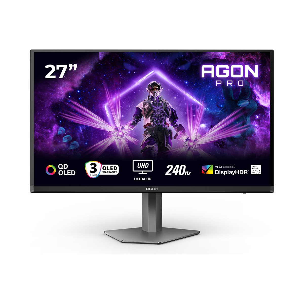 AOC AGON PRO AG276UZD 68,6 cm (27 Zoll) 4K-OLED-Gaming-Monitor