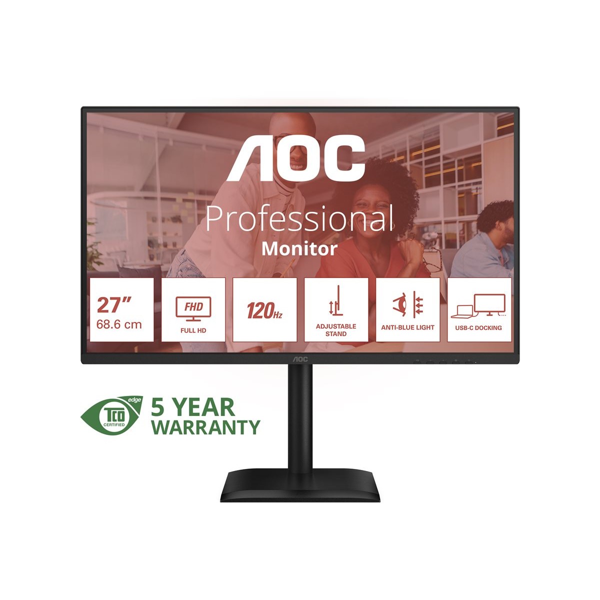 AOC Essential-Line 27E4CV 68,6 cm (27 Zoll) LED-Monitor