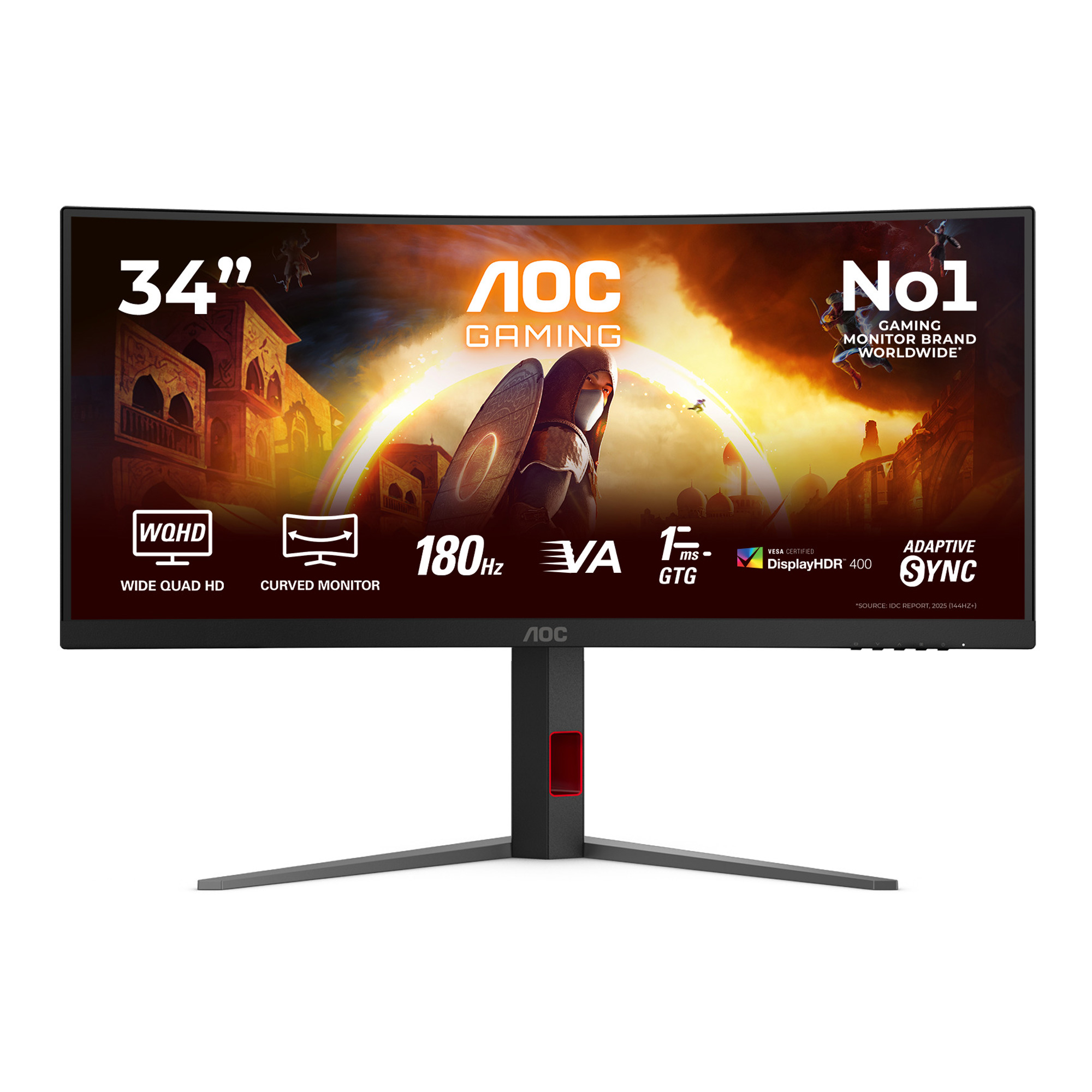 AOC CU34G4CA 86,4 cm (34 Zoll) Curved-Gaming-Monitor