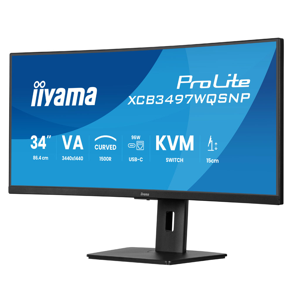 Iiyama ProLite XCB3497WQSNP-B1 86,4 cm (34 Zoll) Curved-LED-Monitor