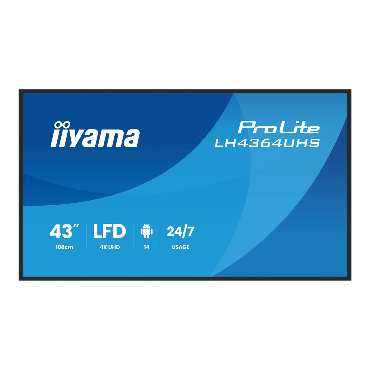 Iiyama Prolite LH4364UHS-B1AG 108 cm (43 Zoll) 4K-LED-Monitor