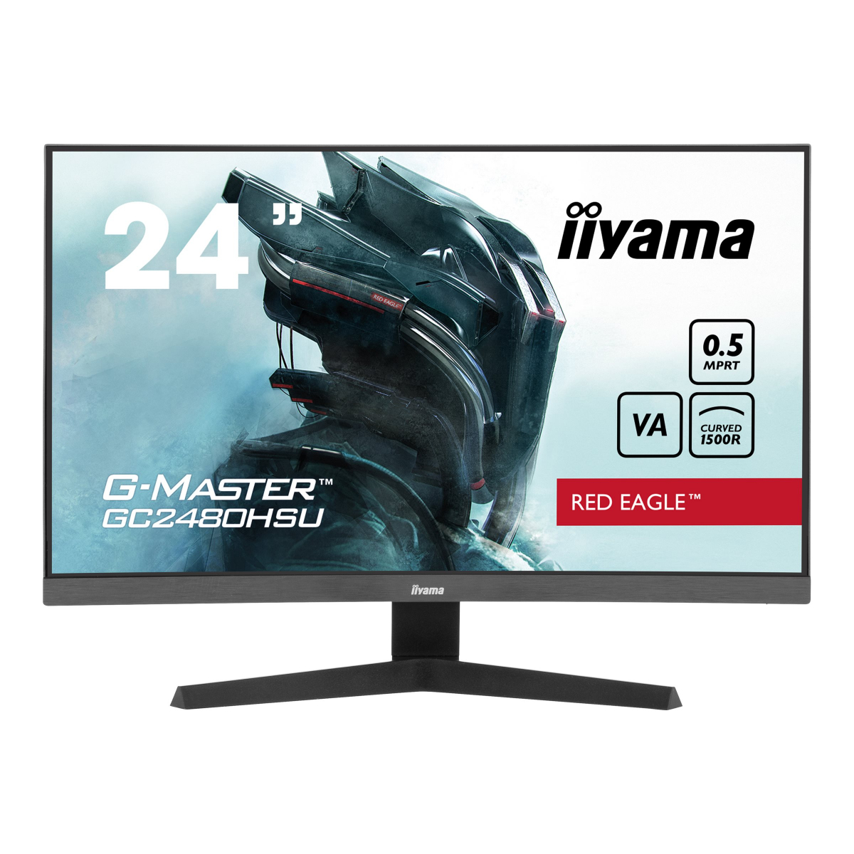 Iiyama G-MASTER Red Eagle GC2480HSU-B1 61 cm (24 Zoll) Curved-Gaming-Monitor