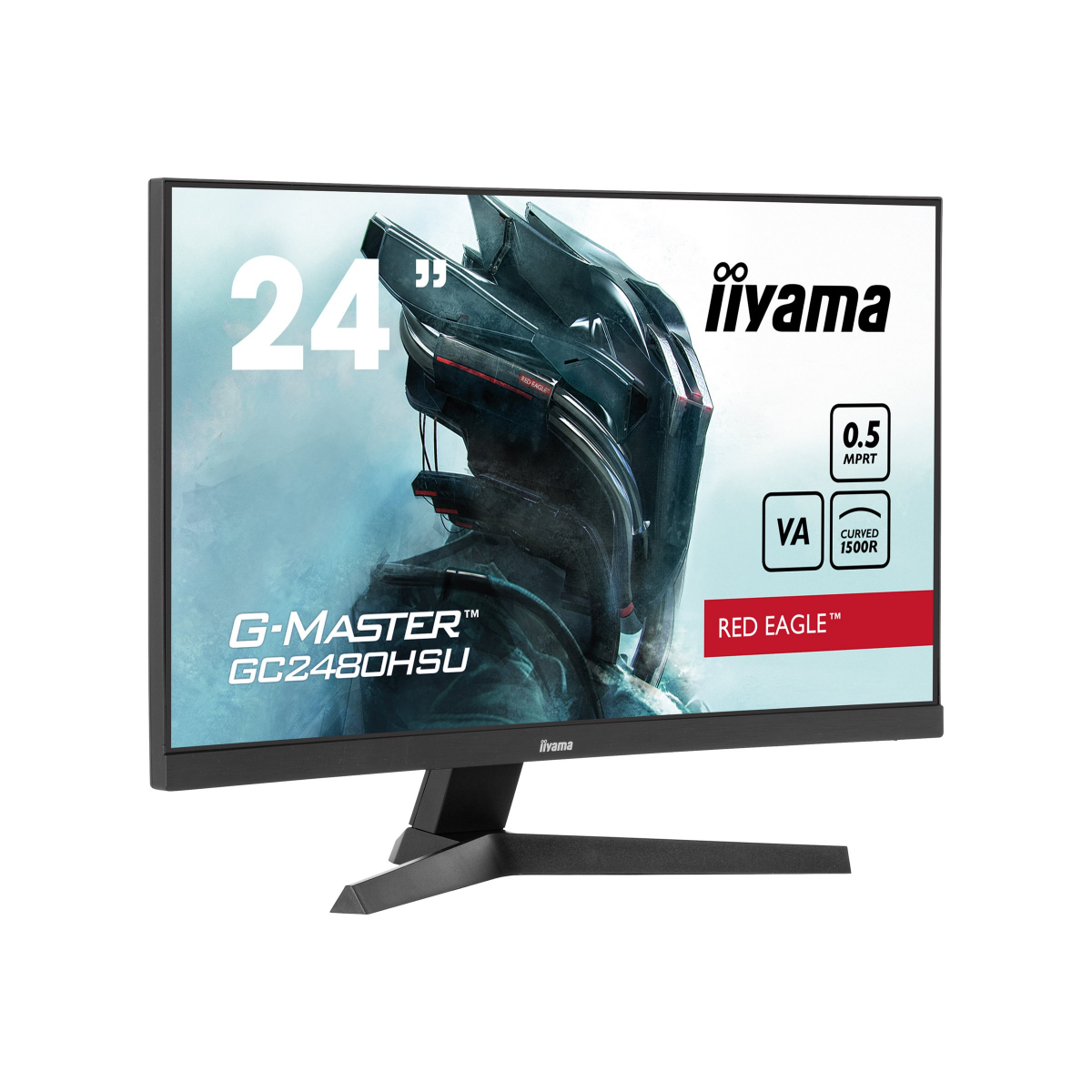 Iiyama G-MASTER Red Eagle GC2480HSU-B1 61 cm (24 Zoll) Curved-Gaming-Monitor