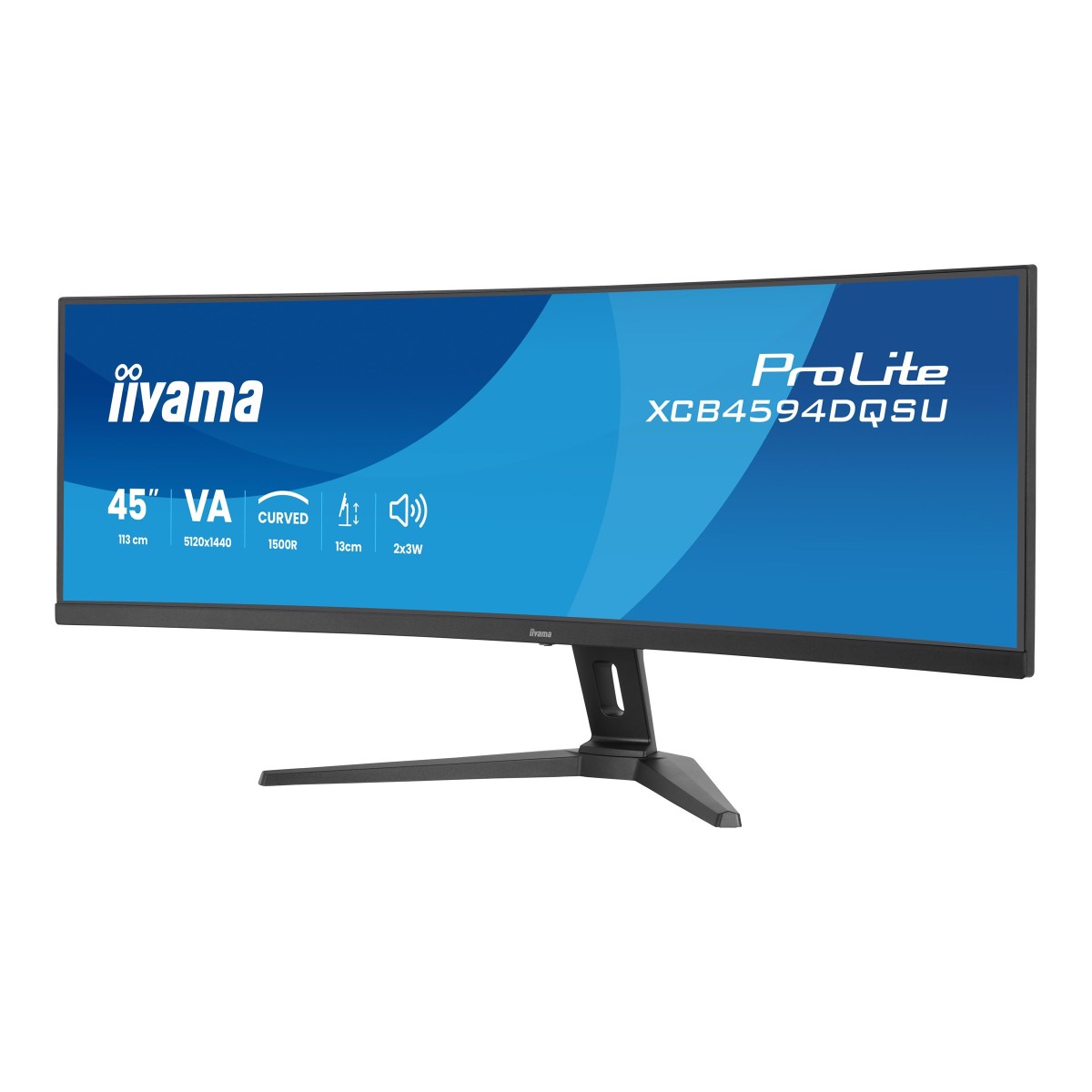 Iiyama ProLite XCB4594DQSU-B1 113 cm (44,5 Zoll) Curved-LED-Monitor