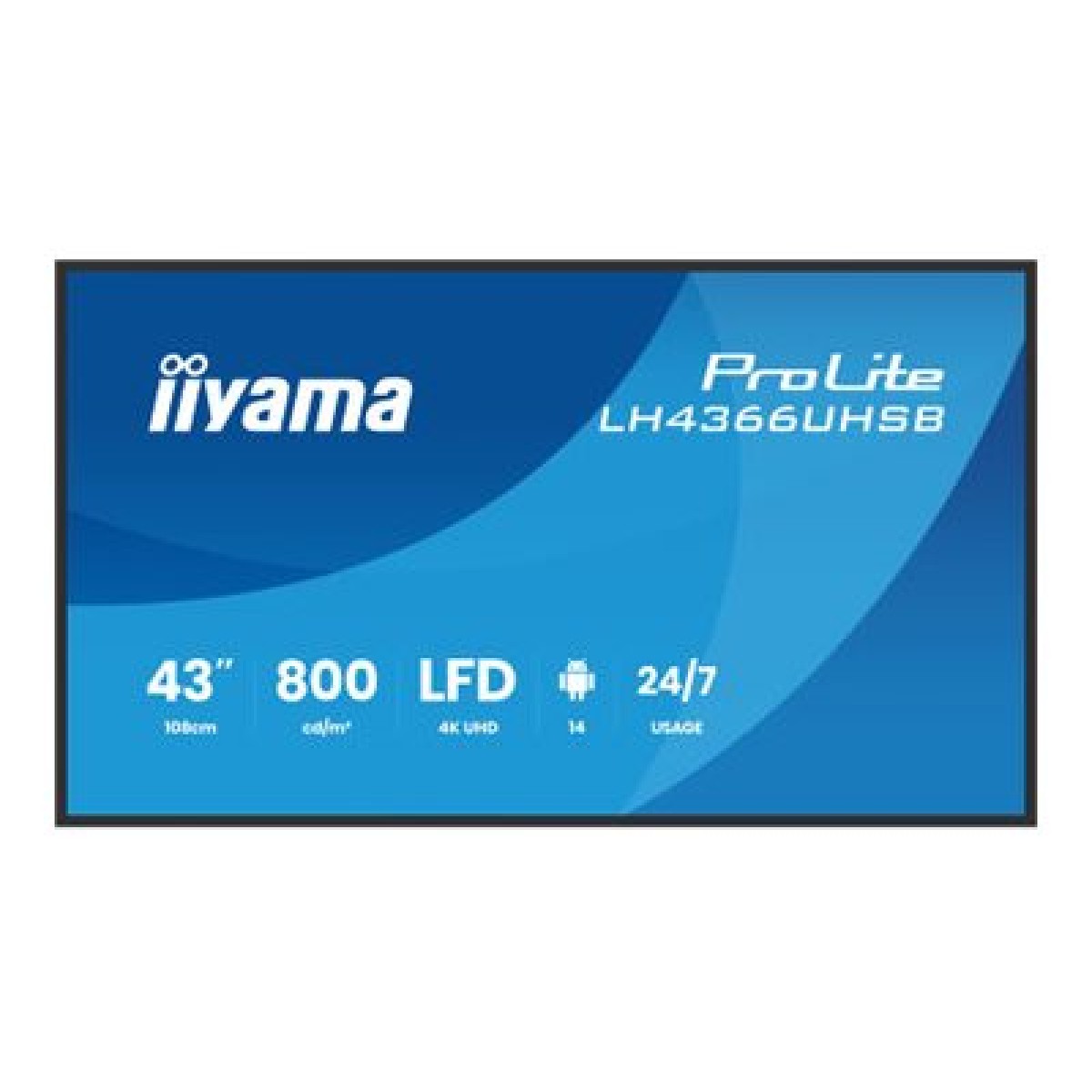 Iiyama ProLite LH4366UHSB-B1AG 108 cm (42,5 Zoll) 4K Digital Signage Display
