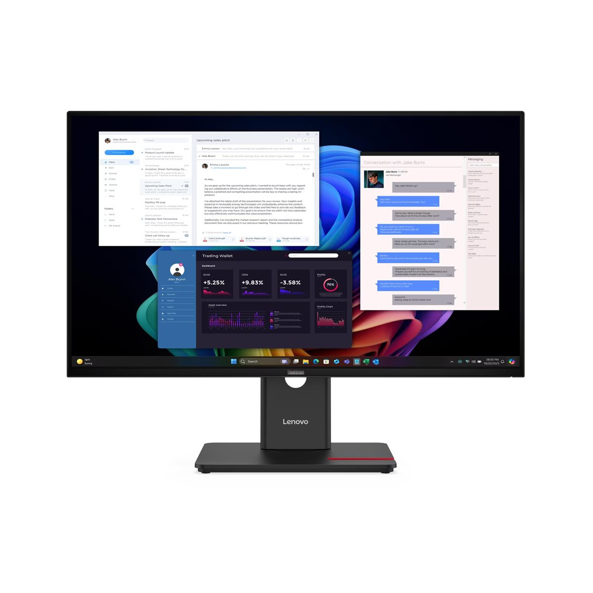 Lenovo ThinkVision T27UD-40 68,6 cm (27 Zoll) LED-Monitor