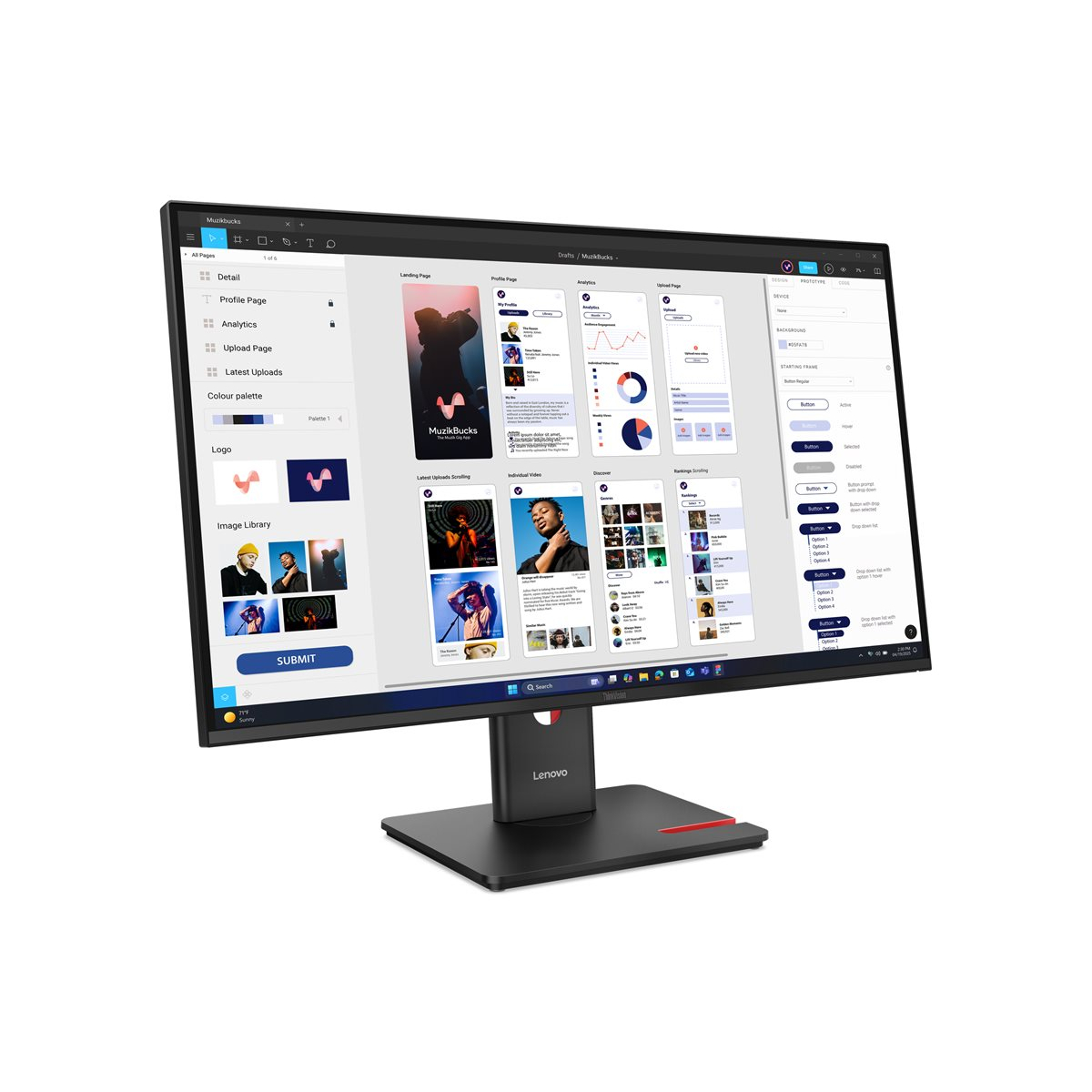 Lenovo ThinkVision T32UD-40 81,3 cm (32 Zoll) LED-Monitor (2.Wahl)