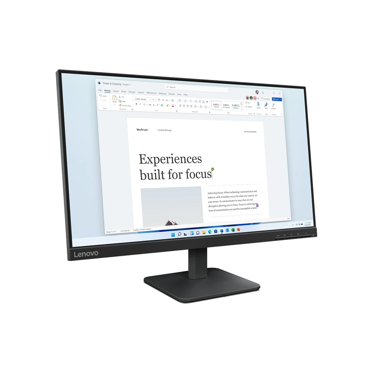 Lenovo L24-4e 60,5 cm (23,8 Zoll) LED-Monitor