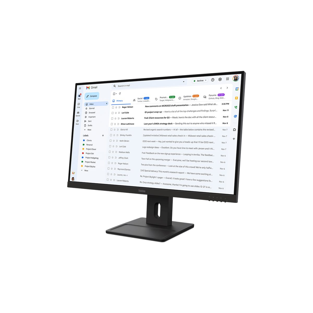 Lenovo ThinkVision E27-40 68,6 cm (27 Zoll) LED-Monitor