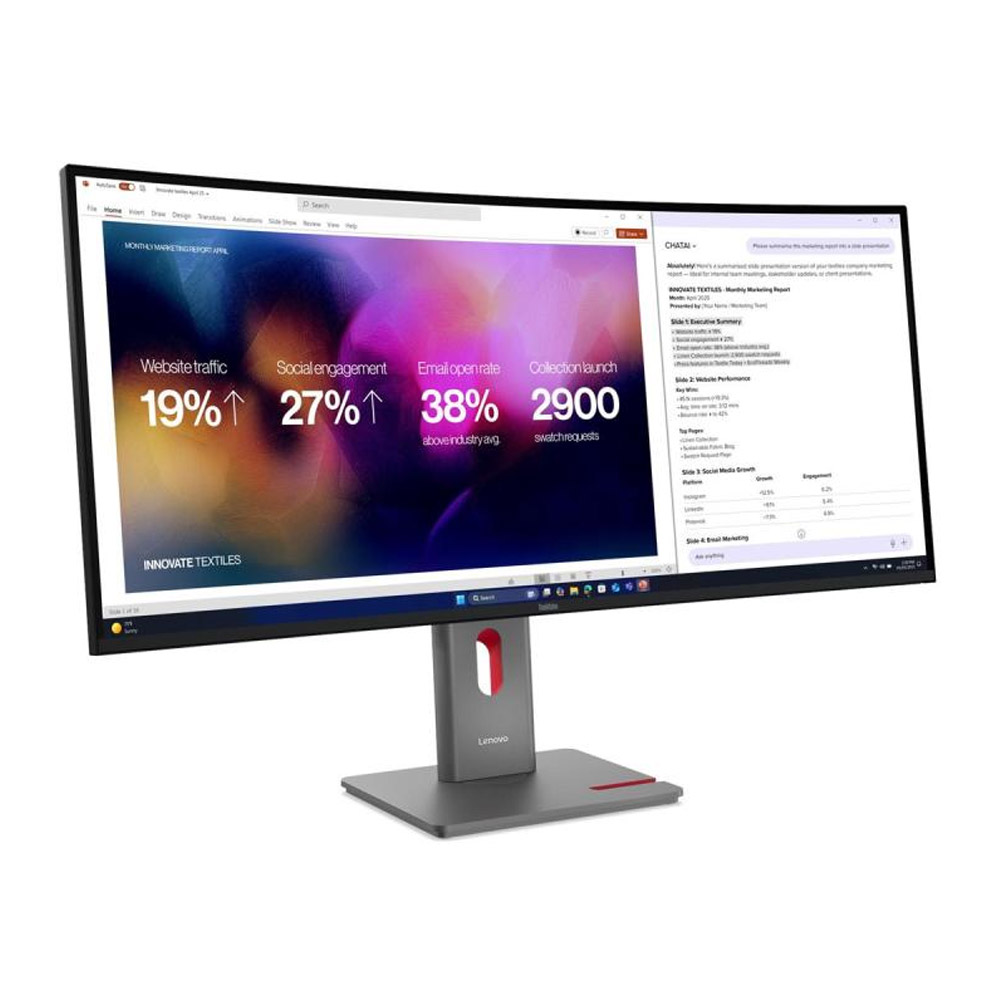 Lenovo ThinkVision P40WD-40 101,6 cm (40 Zoll) 5K-Curved-LED-Monitor