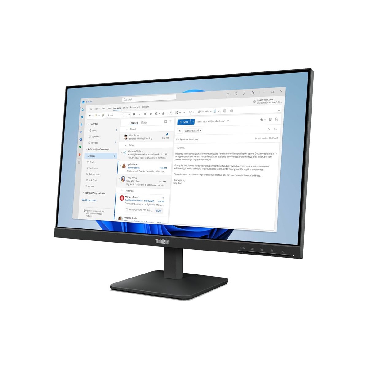 Lenovo ThinkVision S24-4e 61 cm (24 Zoll) LED-Monitor