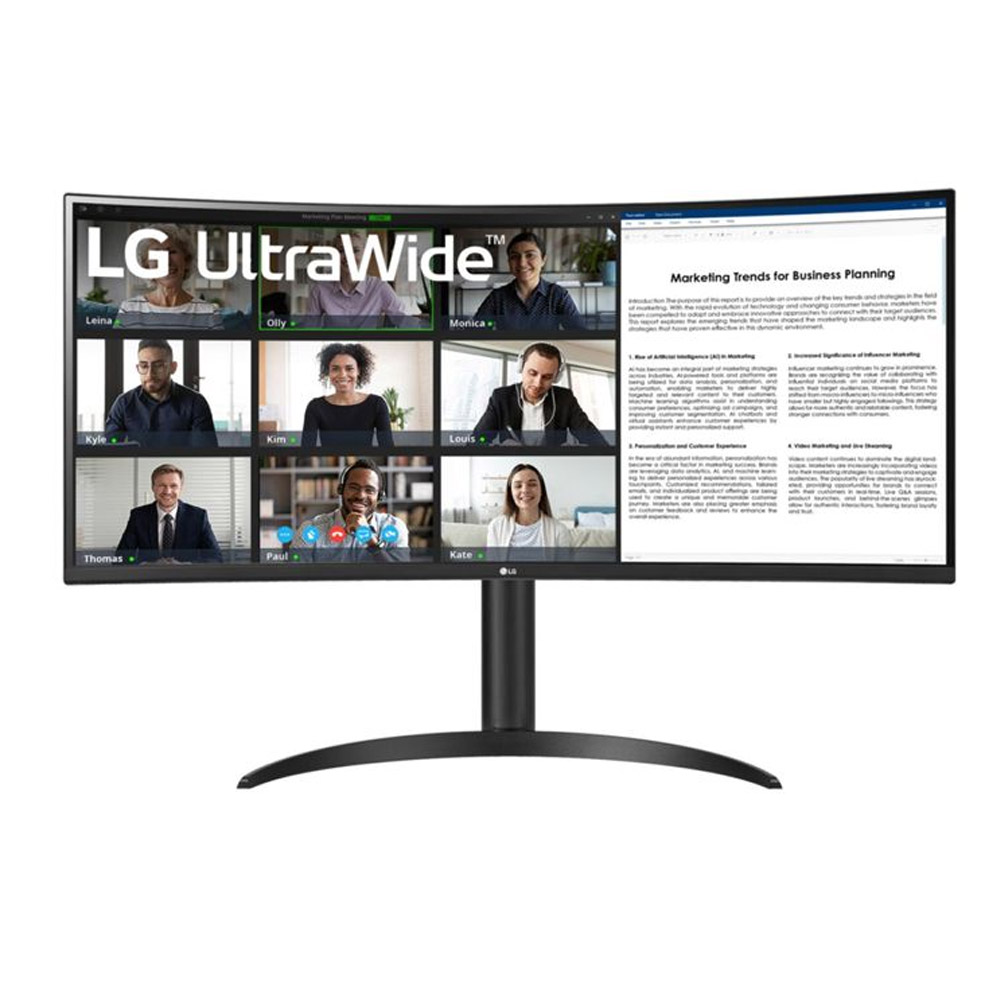 LG UltraWide 34WR55QK-B 86.42 cm (34 Zoll) Curved-LED-Monitor