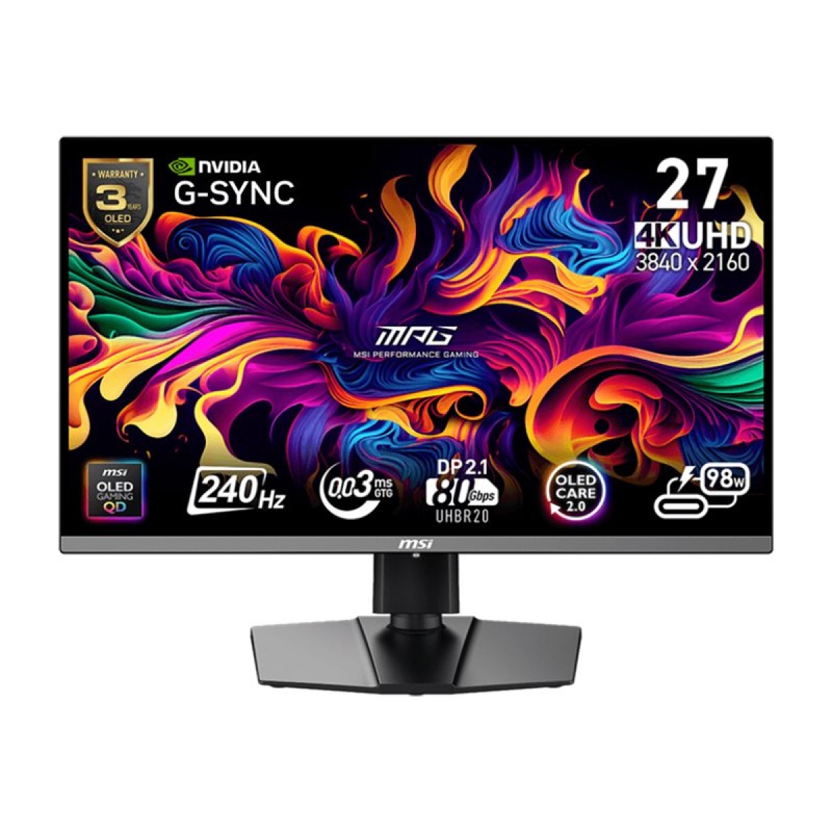MSI MPG 272URXDE 68,6 cm (27 Zoll) 4K-OLED-Gaming-Monitor