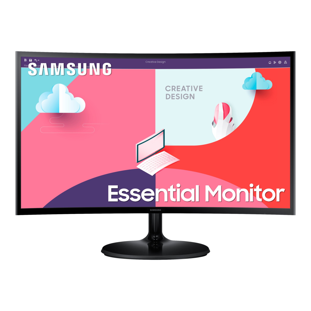 Samsung S24C360EAU Essential 61cm (24 Zoll) Curved-LED-Monitor