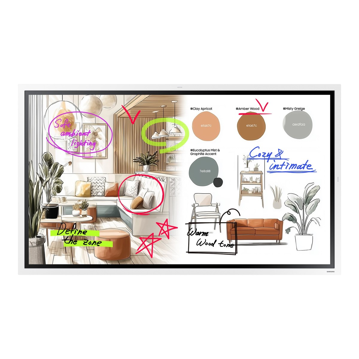 Samsung Flip WM55FX 139,7 cm (55 Zoll) 4K Smart Signage Display