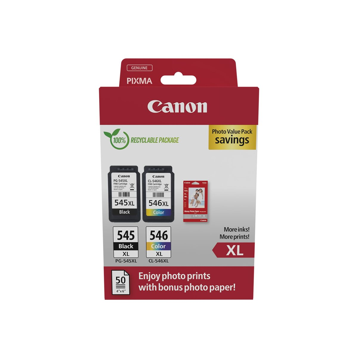 Canon PG-545XL/CL-546XL Multipack Tintenpatronen XL