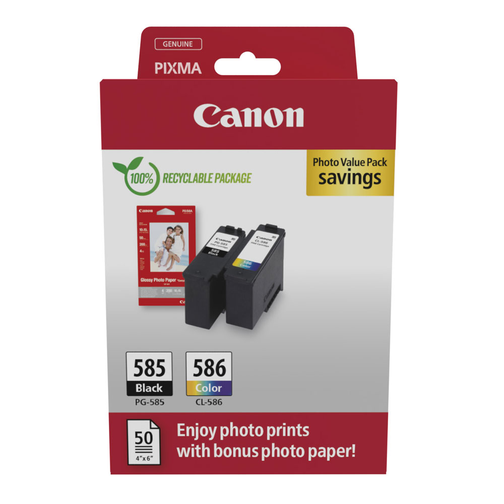 Canon PG-585/CL-586 Tintenpatronen Multipack 4-farbig