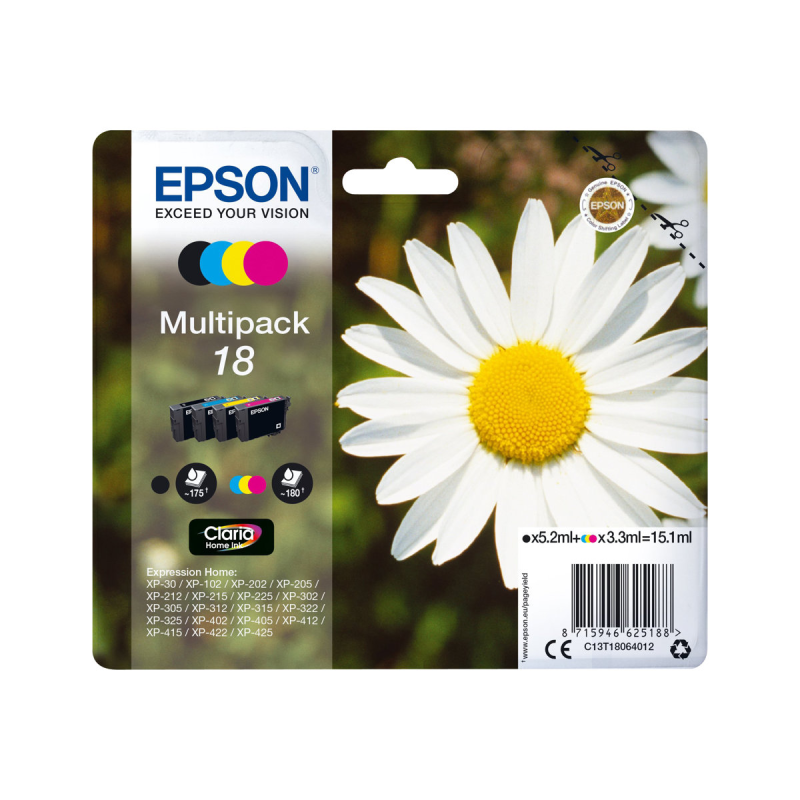 Epson No.18 Tintenpatrone Multipack