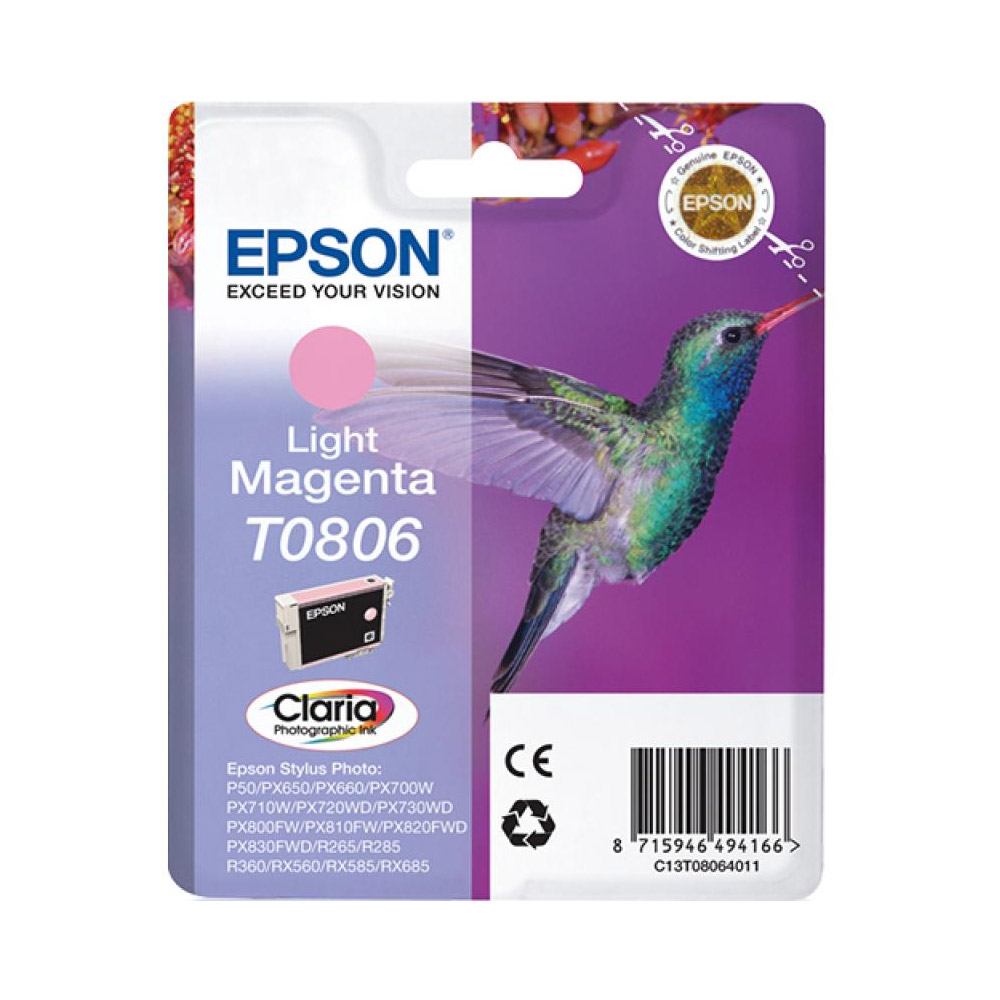 Epson T0806 Tintenpatrone magenta hell