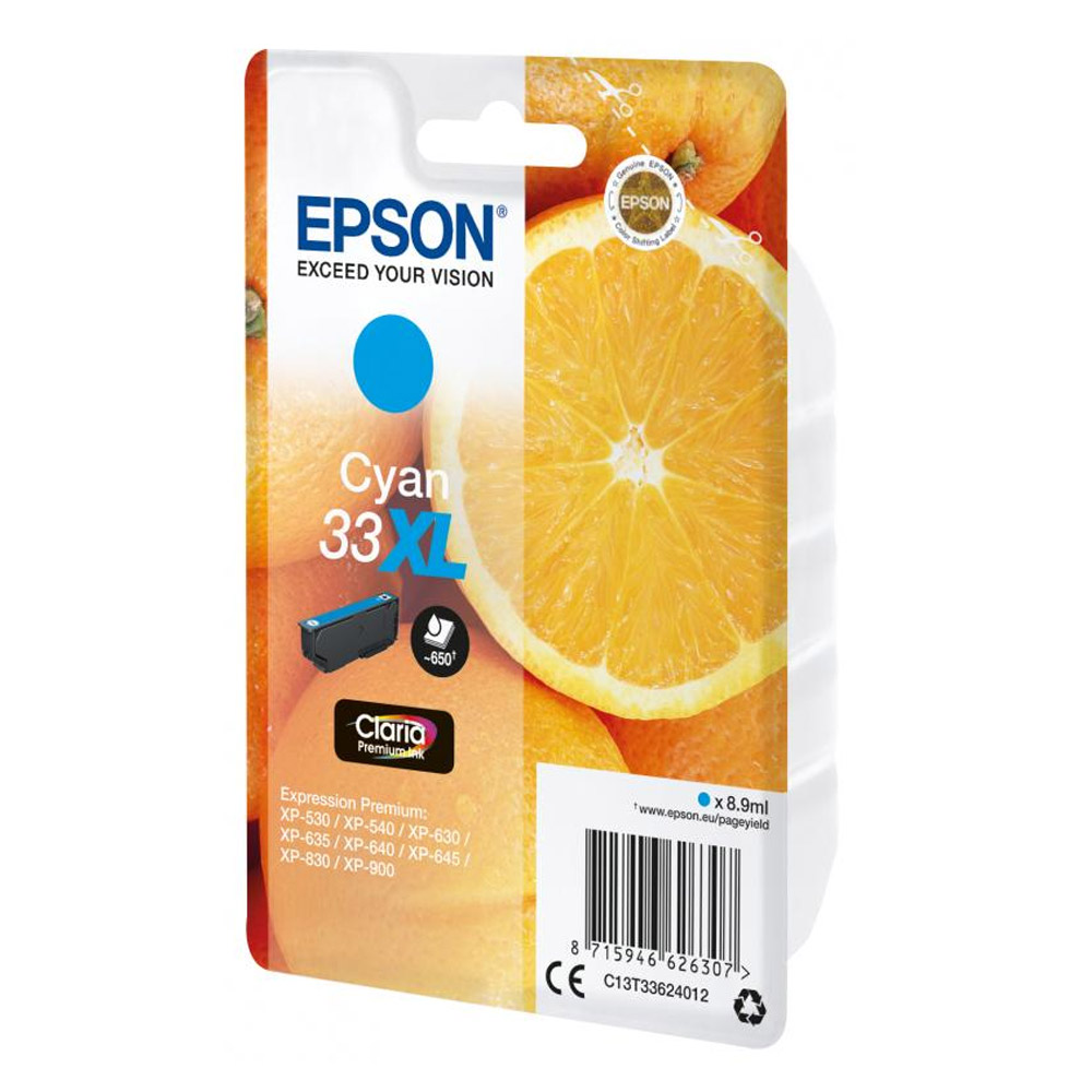 Epson 33XL Tintenpatrone cyan