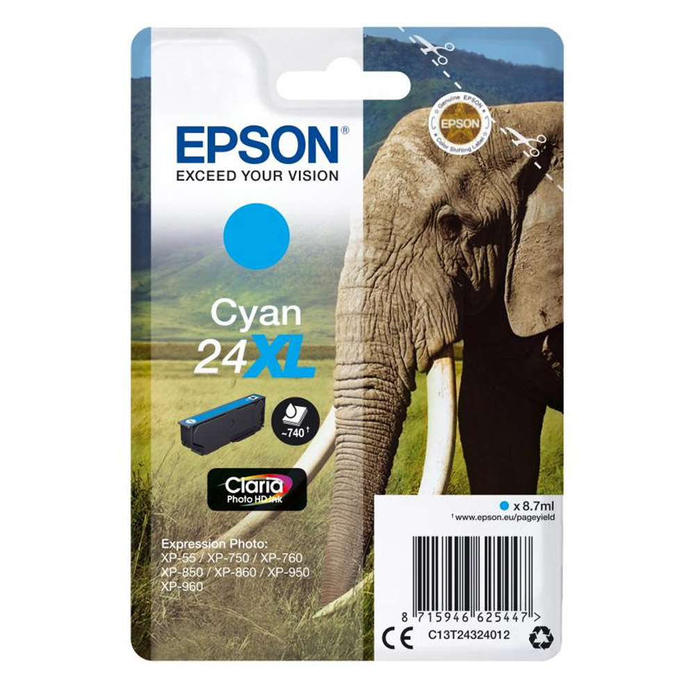 Epson 24XL Tintenpatrone cyan