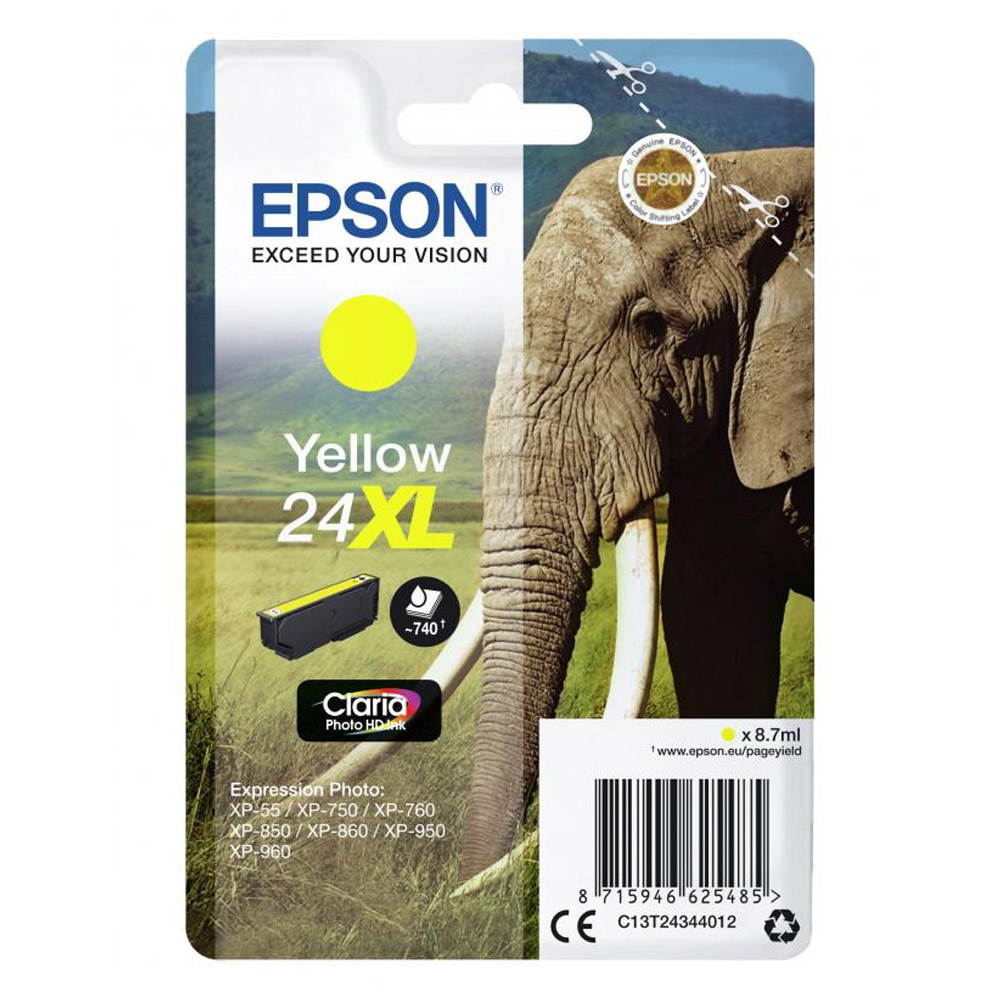 Epson 24XL Tintenpatrone gelb