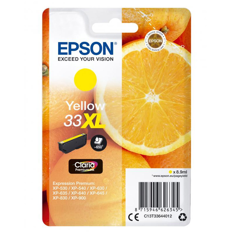Epson 33XL Tintenpatrone gelb